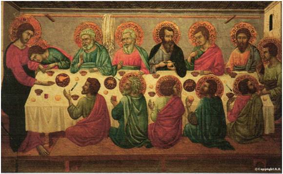 Tableau de Ugolino da Siena : La dernière Cène